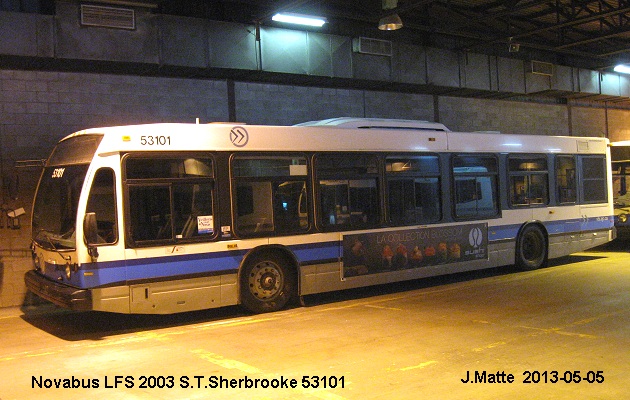 BUS/AUTOBUS: Novabus LFS 2003 STSherbrooke