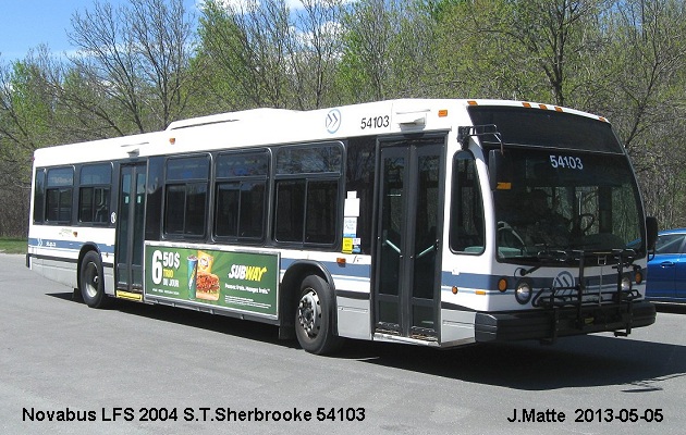 BUS/AUTOBUS: Novabus LFS 2004 STSherbrooke