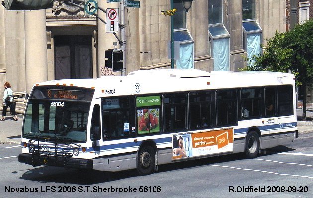 BUS/AUTOBUS: Novabus LFS 2006 STSherbrooke