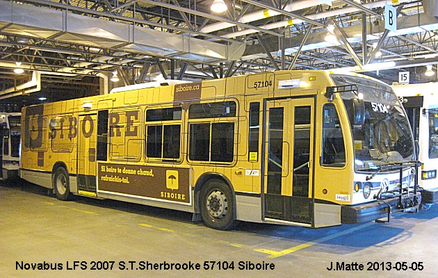 BUS/AUTOBUS: Novabus LFS 2007 STSherbrooke