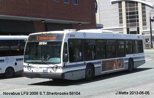 BUS/AUTOBUS: Novabus LFS 2008 STSherbrooke