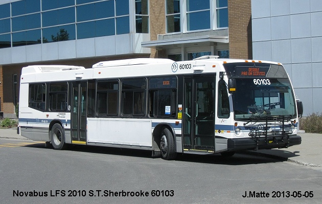 BUS/AUTOBUS: Novabus LFS 2010 STSherbrooke