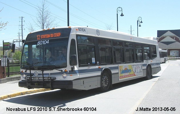 BUS/AUTOBUS: Novabus LFS 2010 STSherbrooke