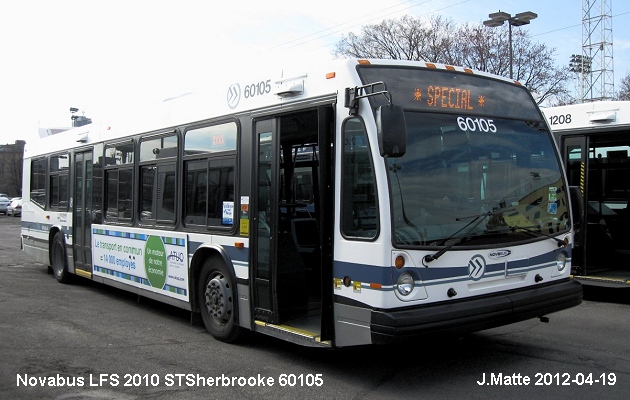 BUS/AUTOBUS: Novabus LFS 2010 STSherbrooke