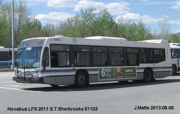 BUS/AUTOBUS: Novabus LFS 2011 STSherbrooke