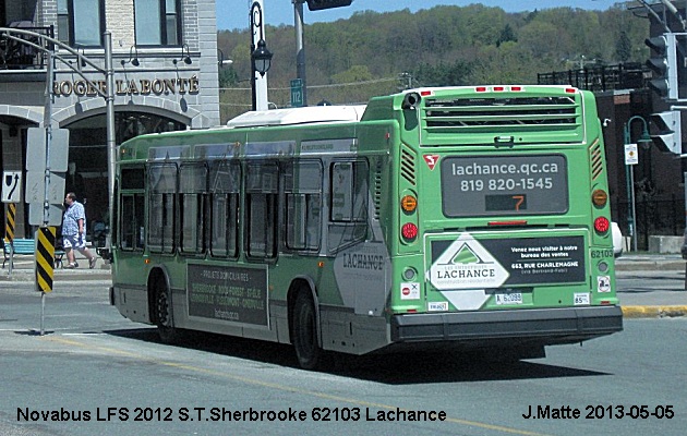 BUS/AUTOBUS: Novabus LFS 2012 STSherbrooke