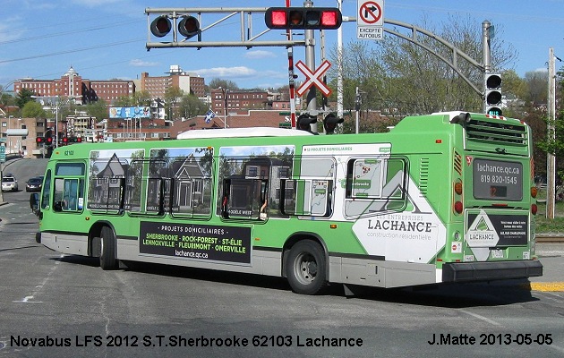 BUS/AUTOBUS: Novabus LFS 2012 STSherbrooke