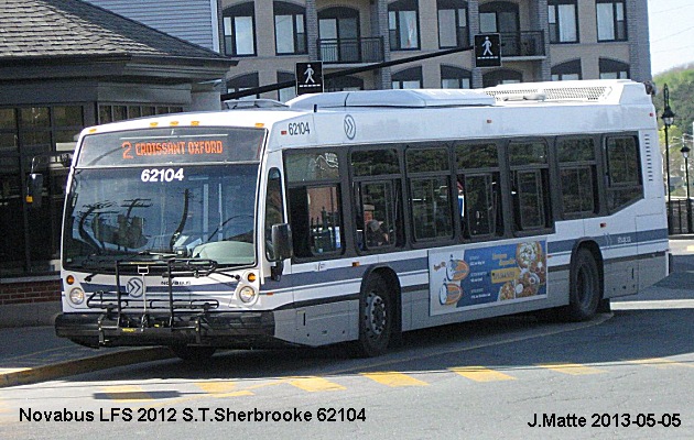 BUS/AUTOBUS: Novabus LFS 2012 STSherbrooke