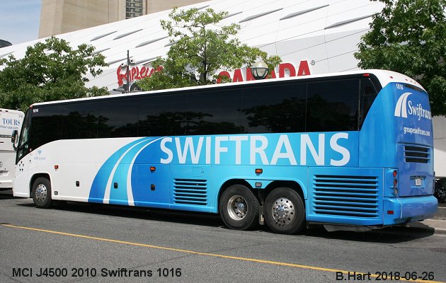 BUS/AUTOBUS: MCI J4500 2010 Swiftrans