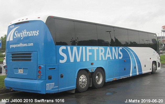 BUS/AUTOBUS: MCI J4500 2010 Swiftrans