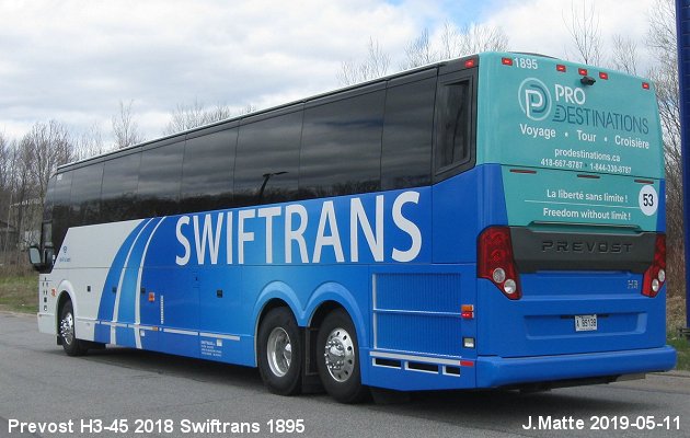 BUS/AUTOBUS: Prevost H3-45 2018 Swiftrans
