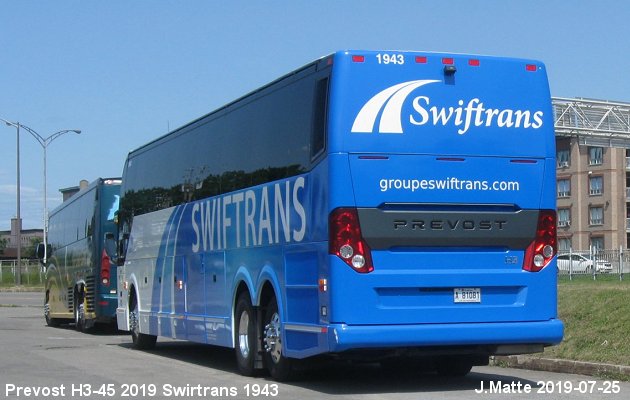 BUS/AUTOBUS: Prevost H3-45 2019 Swiftrans