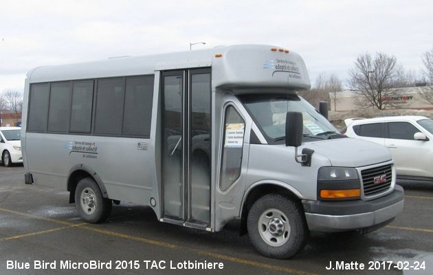 BUS/AUTOBUS: Blue Bird Micro Bird 2015 TAC Lotbiniere