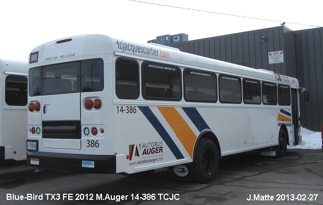 BUS/AUTOBUS: Blue Bird TX3 2014 TCJC