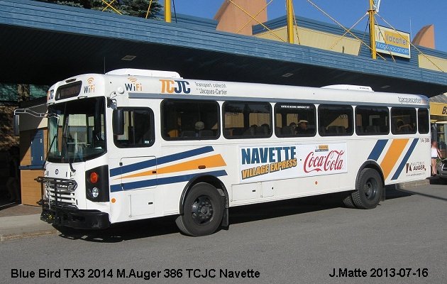 BUS/AUTOBUS: Blue Bird TX3 2014 TCJC