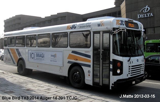 BUS/AUTOBUS: Blue Bird TX3 2014 TCJC