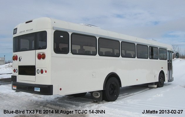 BUS/AUTOBUS: Blue Bird TX3 2014 TCJC