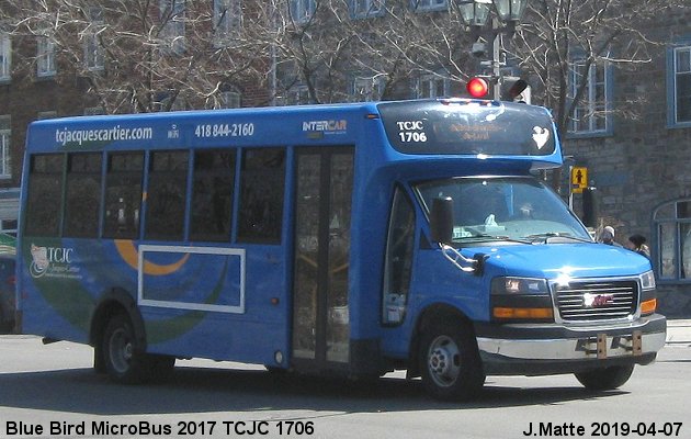 BUS/AUTOBUS: Blue Bird MicroBird 2017 TCJacques Cartier