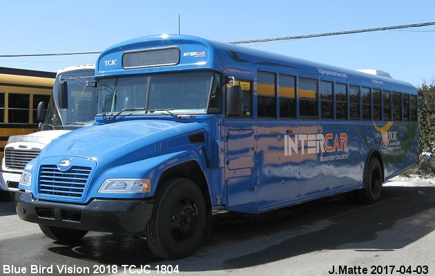 BUS/AUTOBUS: Blue Bird Vision 2018 TCJC