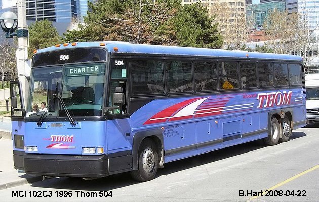 BUS/AUTOBUS: MCI 102C3 1996 Thom