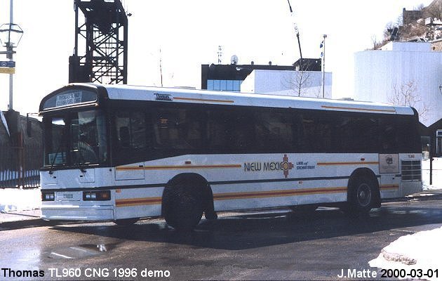 BUS/AUTOBUS: Thomas TL960 CNG 1996 Thomas