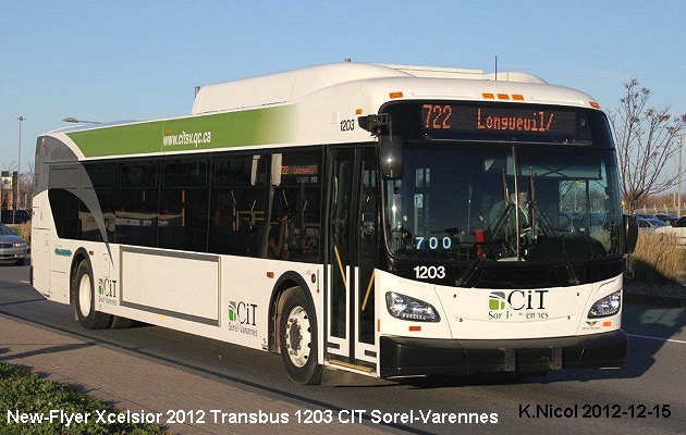 BUS/AUTOBUS: New Flyer Xcelsior 2012 Transbus