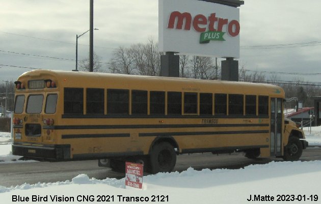 BUS/AUTOBUS: Blue Bird Vision CNG 2021 Transco