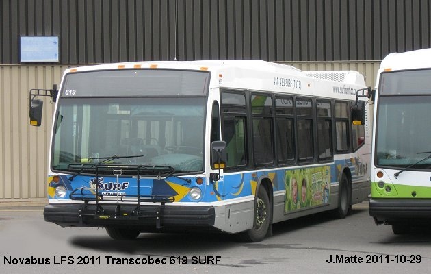 BUS/AUTOBUS: Novabus LFS 40102N 2012 Transcobec