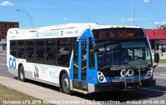 BUS/AUTOBUS: Novabus LFS 2015 Campeau