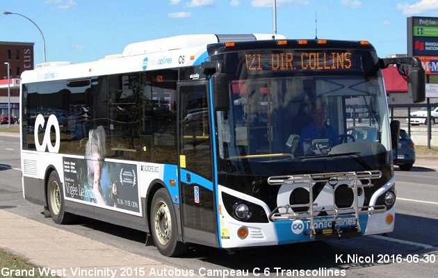 BUS/AUTOBUS: Vicinity 35 2015 Campeau