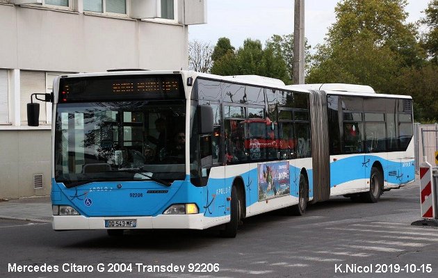 BUS/AUTOBUS: Mercedes Citaro G 2004 Transdev France