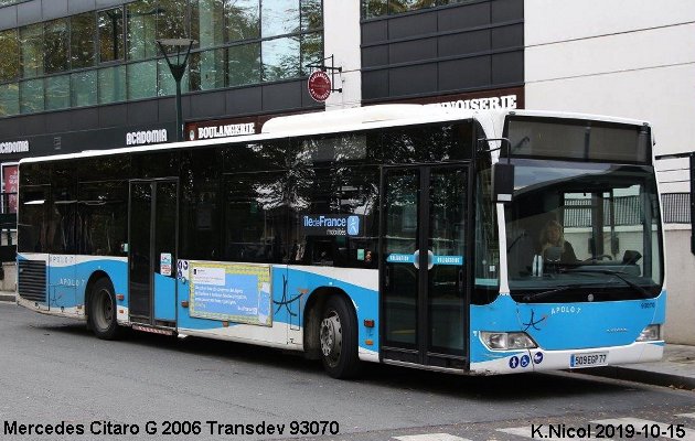 BUS/AUTOBUS: Mercedes Citaro G 2006 Transdev France