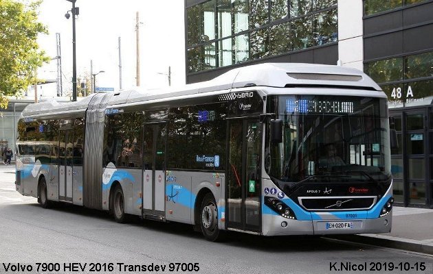 BUS/AUTOBUS: Volvo 7900 HEV 2016 Transdev France