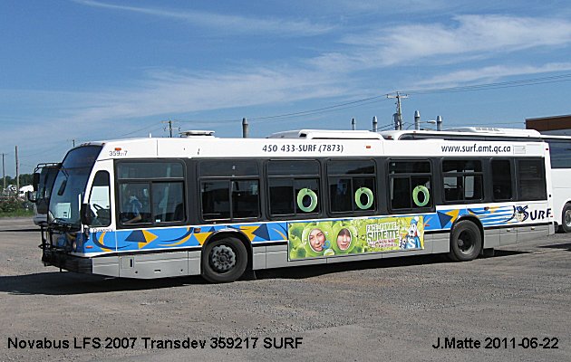 BUS/AUTOBUS: Novabus LFS 40102N 2007 Transdev