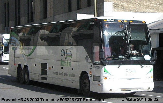 BUS/AUTOBUS: Prevost H3-45 2003 Transdev