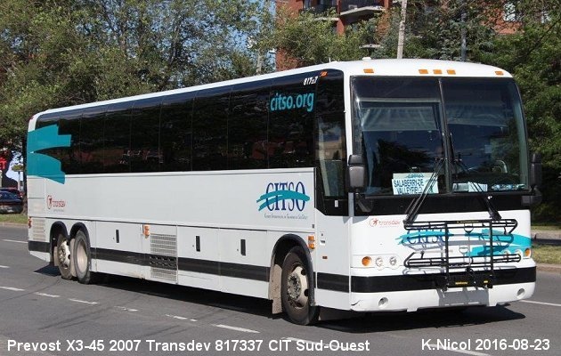BUS/AUTOBUS: Prevost X3-45 2007 Transdev