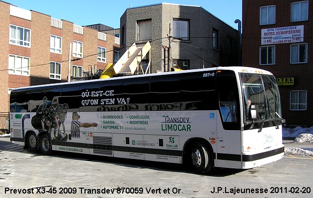 BUS/AUTOBUS: Prevost X3-45 2009 Transdev