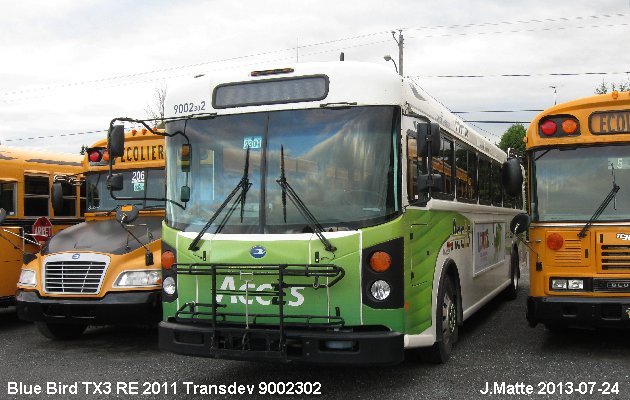 BUS/AUTOBUS: Blue Bird TX3 RE 2011 Transdev