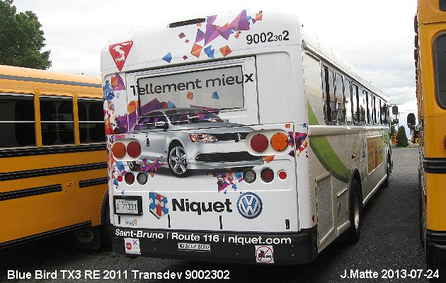 BUS/AUTOBUS: Blue Bird TX3 RE 2011 Transdev