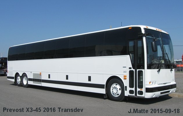 BUS/AUTOBUS: Prevost X3-45 2016 Transdev