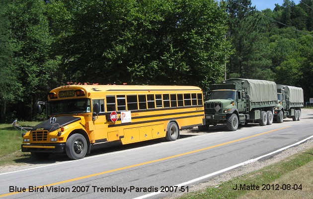 BUS/AUTOBUS: Blue Bird Vision 2007 Tremblay-Paradis