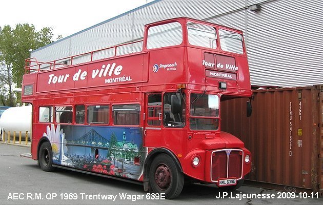 BUS/AUTOBUS: A.E.C. R.M. 1969 Trentway-Wagar