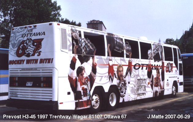 BUS/AUTOBUS: Prevost H3-45 1997 Trentway-Wagar
