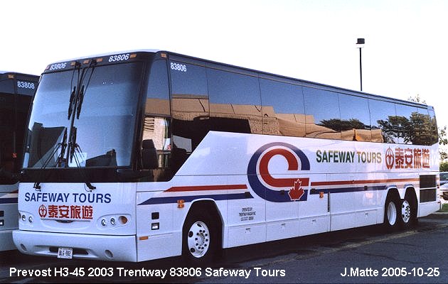 BUS/AUTOBUS: Prevost H3-45 2003 Trentway-Wagar