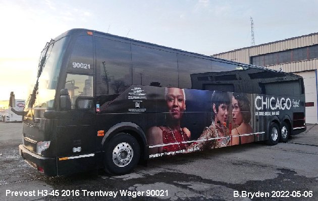 BUS/AUTOBUS: Prevost H3-45 2016 Trentway Wagar