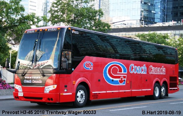 BUS/AUTOBUS: Prevost H3-45 2018 Trentway Wagar