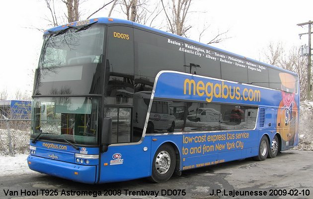 BUS/AUTOBUS: Van Hool T925 Astromega 2008 Trentway-Wagar