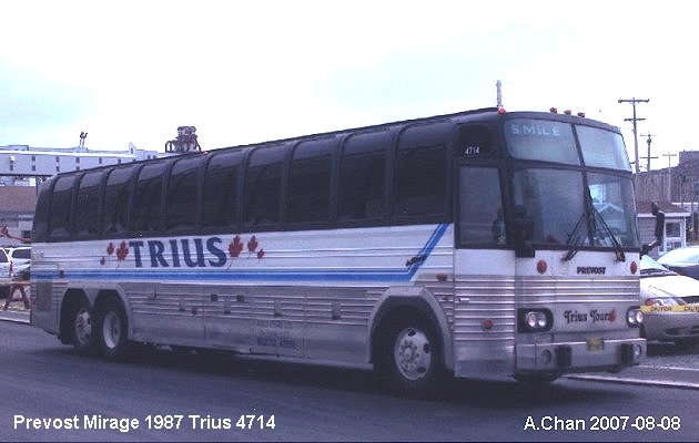 BUS/AUTOBUS: Prevost Mirage 1987 Trius