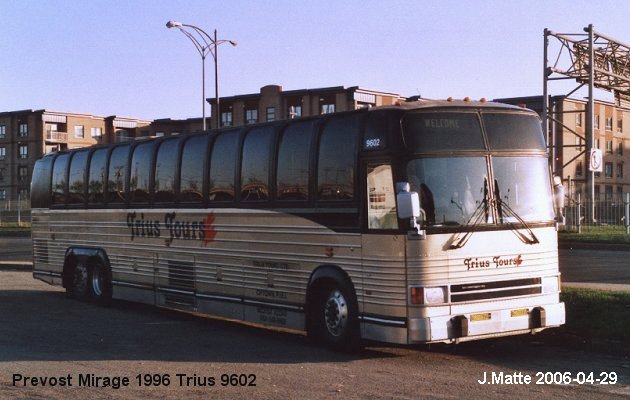 BUS/AUTOBUS: Prevost Mirage 1996 Trius