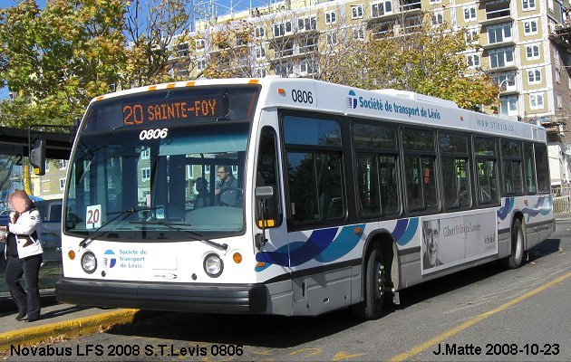 BUS/AUTOBUS: Novabus LFS 2008 STLevis